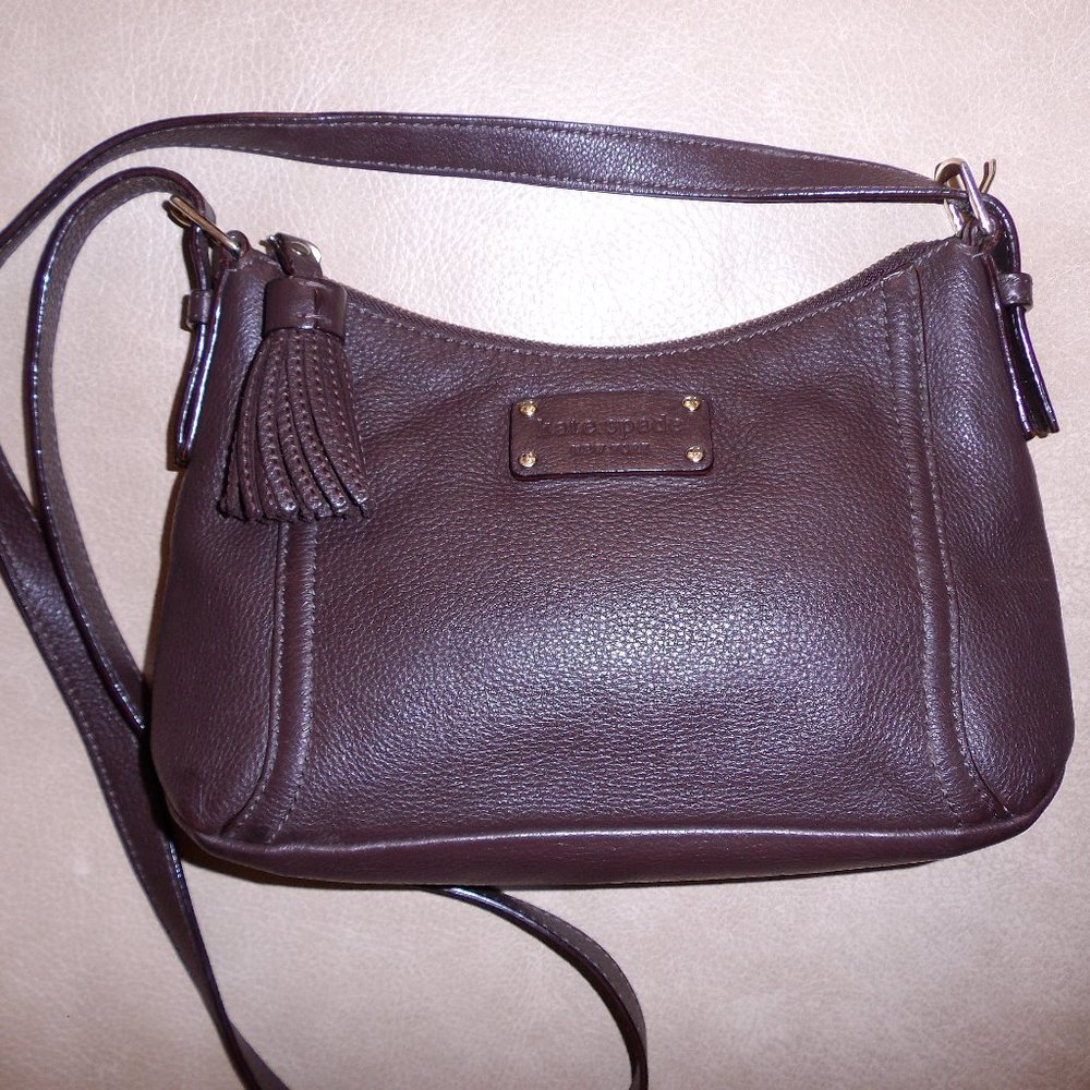 Kate Spade Pebble Leather Crossbody Bag w/Tassel